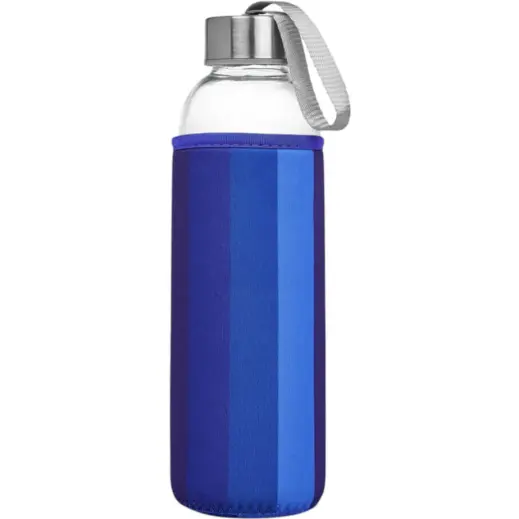 Kooshty Quirky Glass Water Bottle Blue